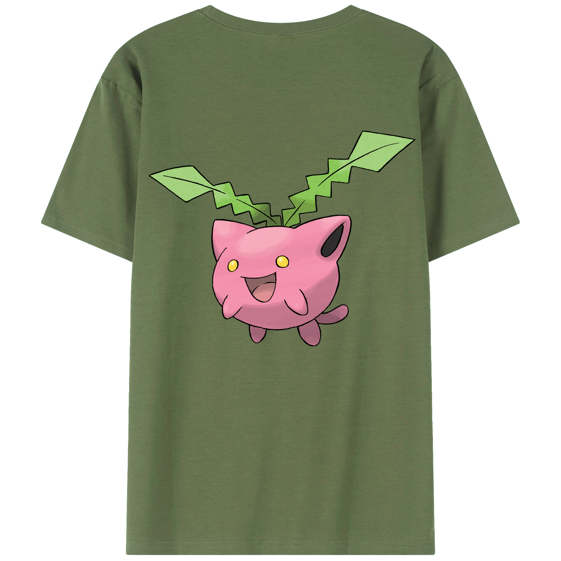 （画像用） ポケットモンスター Pokémon 綿100％ メンズ半袖Tシャツ（バックプリント） 通気性